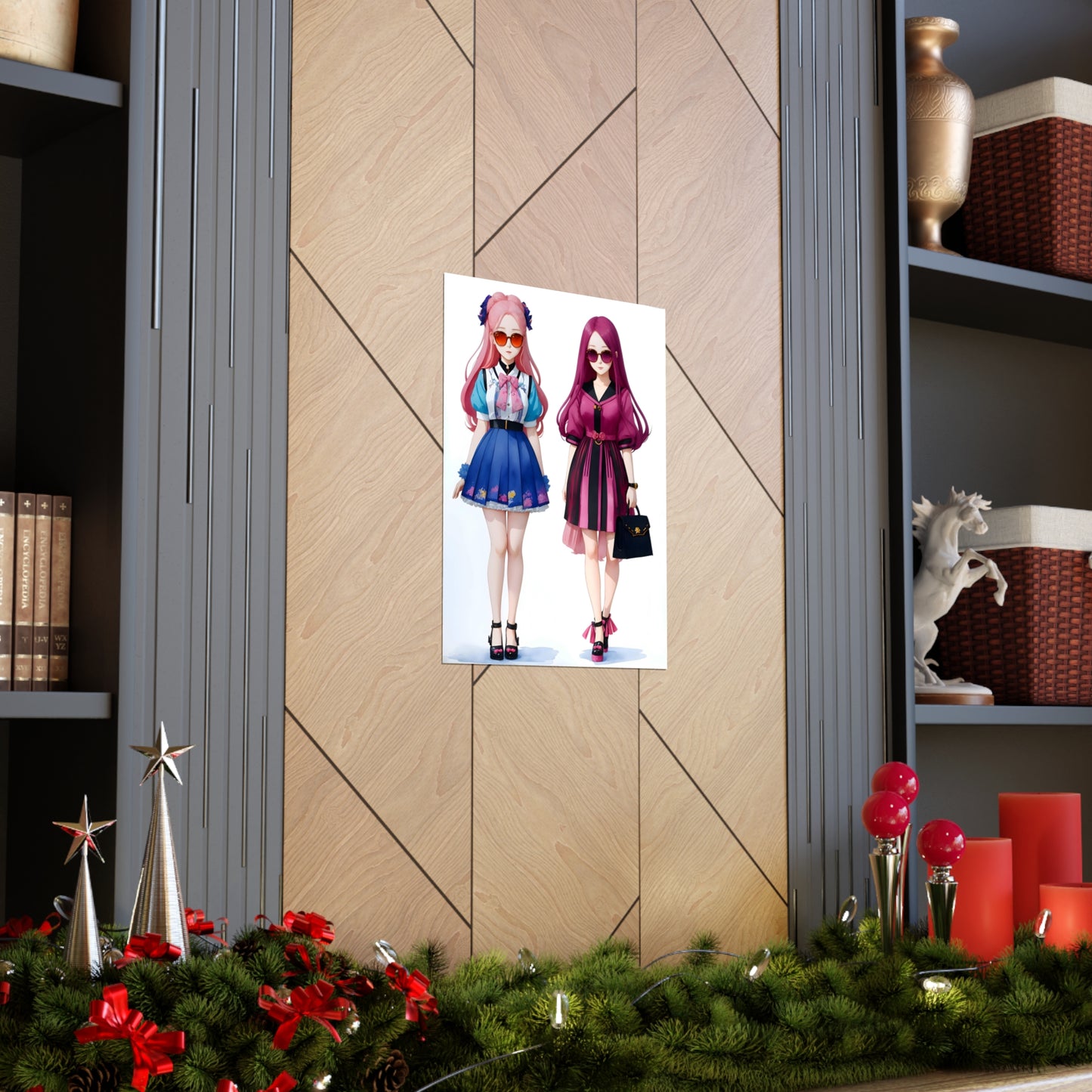 Two Chibi Glamour Girl Poster