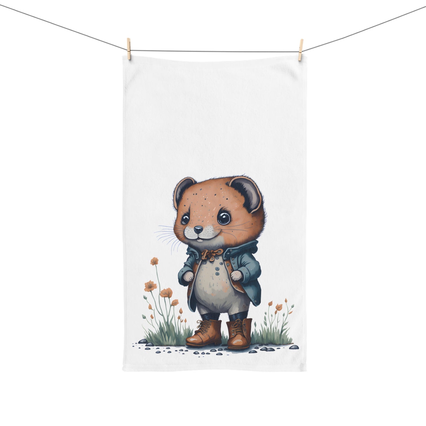 Little Critter Muskrat Farmer Hand Towel