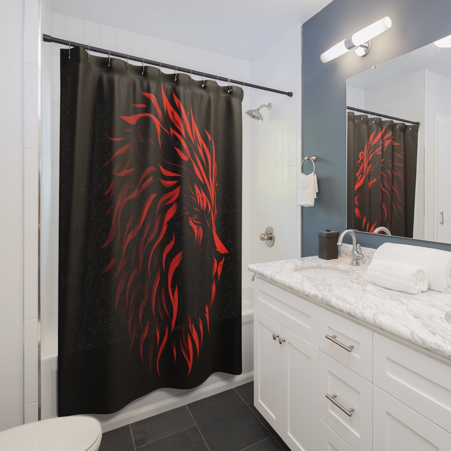 Red Lion Shower Curtain