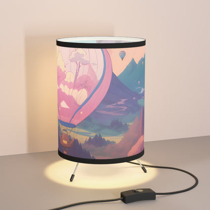 Fantasy Ride Tripod Lamp with High-Res Printed Shade
