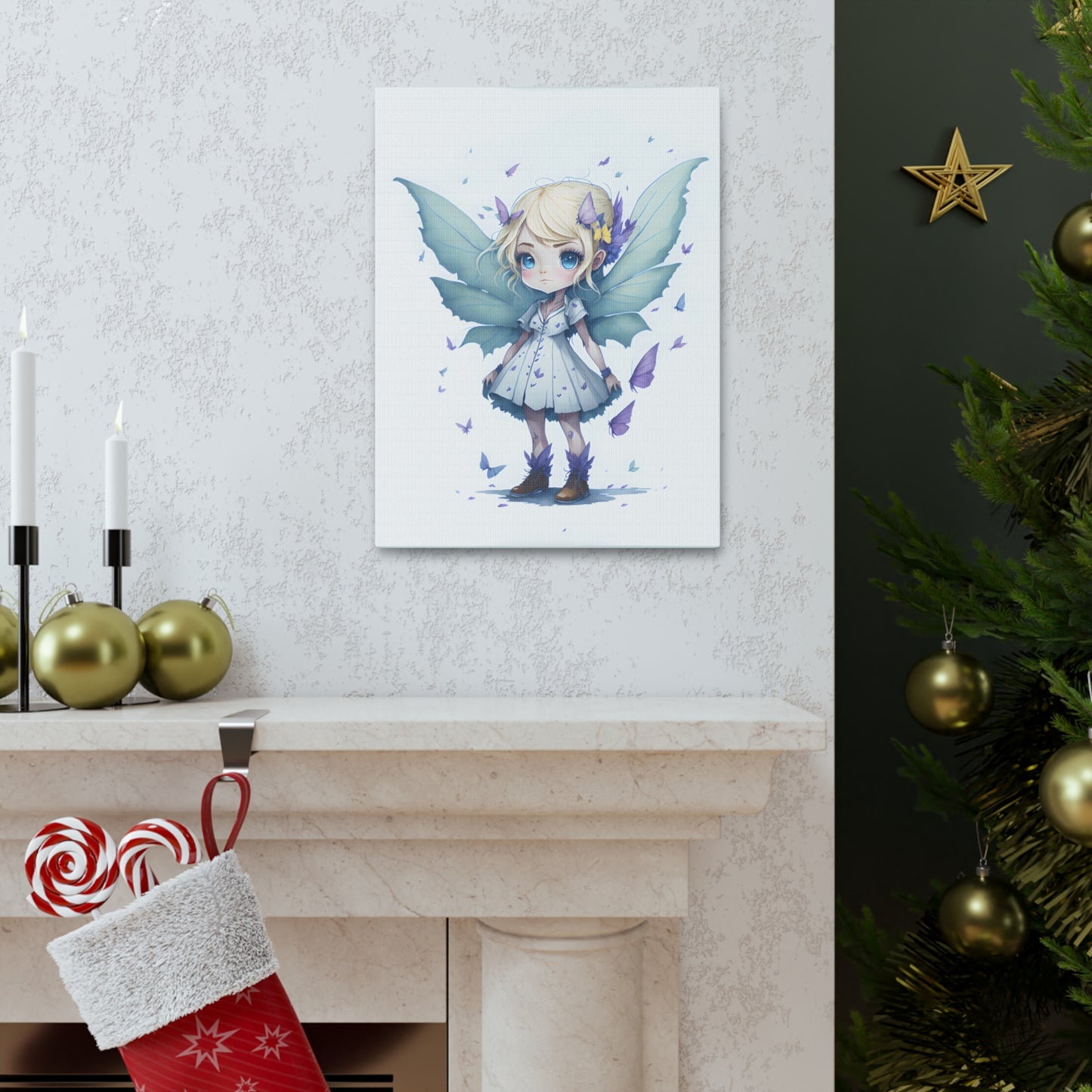 Lil Purple Fairy Canvas Print