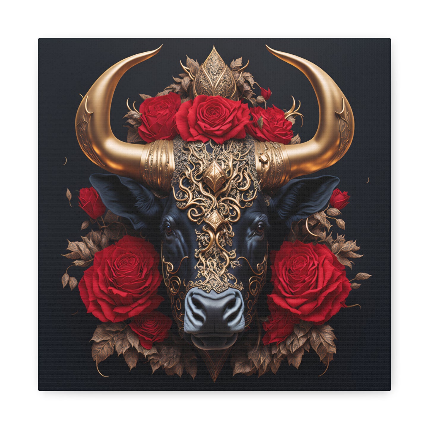 Golden Bull Canvas Gallery Wrap