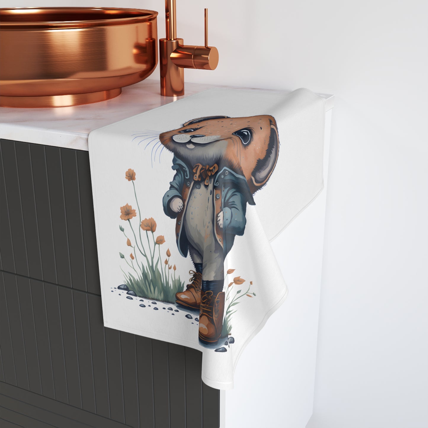 Little Critter Muskrat Farmer Hand Towel