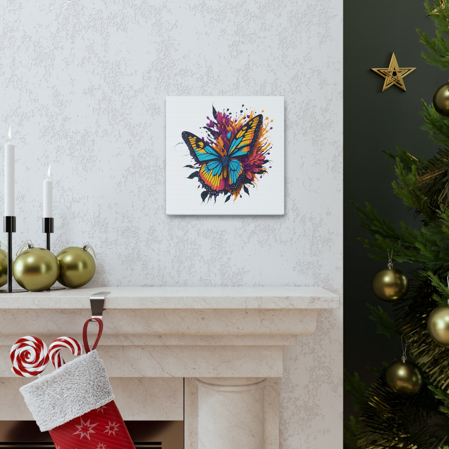 Vibrant Butterfly Canvas Gallery Wrap