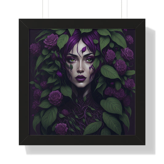 A Purple Rose Framed Print