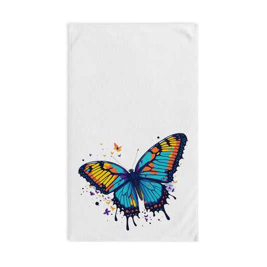 Vibrant Butterfly Hand Towel