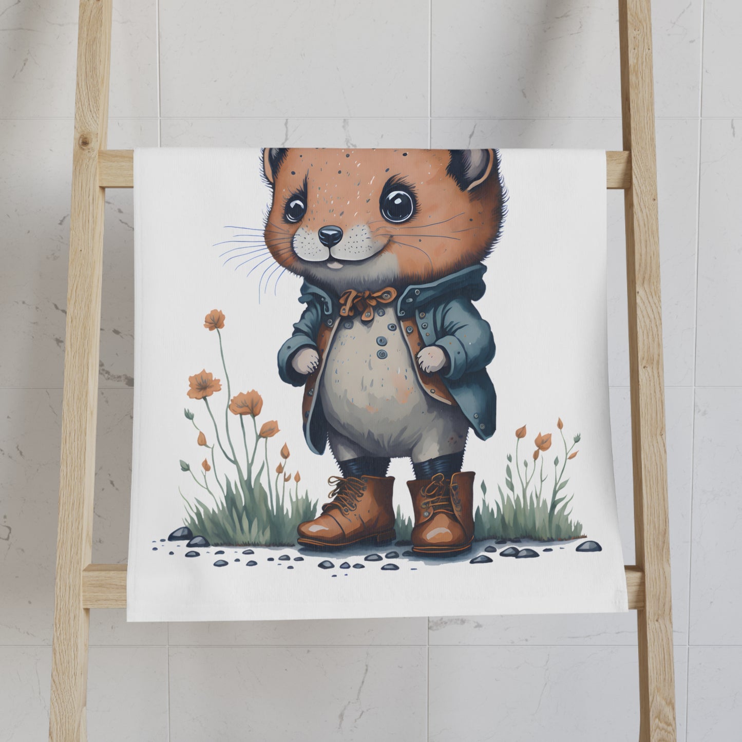 Little Critter Muskrat Farmer Hand Towel