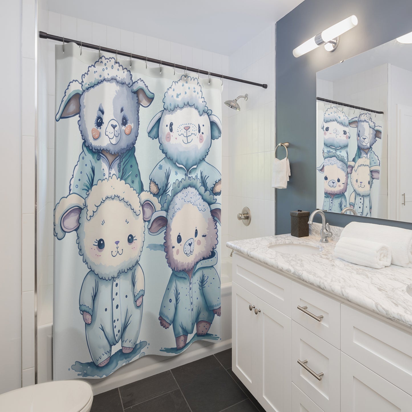 Sleepy Head Shower Curtain