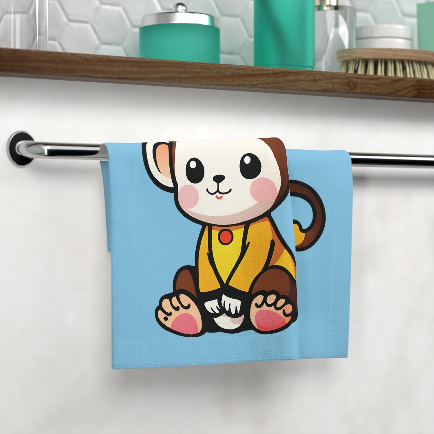 Monkey Party Face Towel