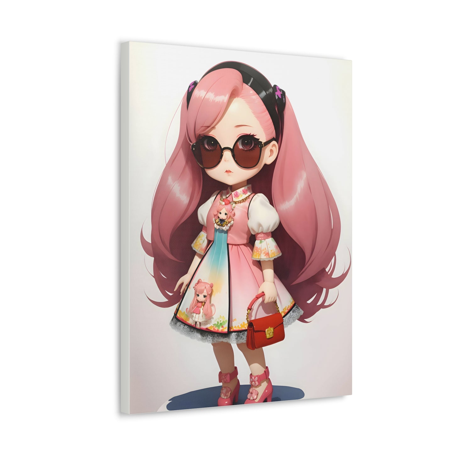Chibi Glamour Girl Canvas Print