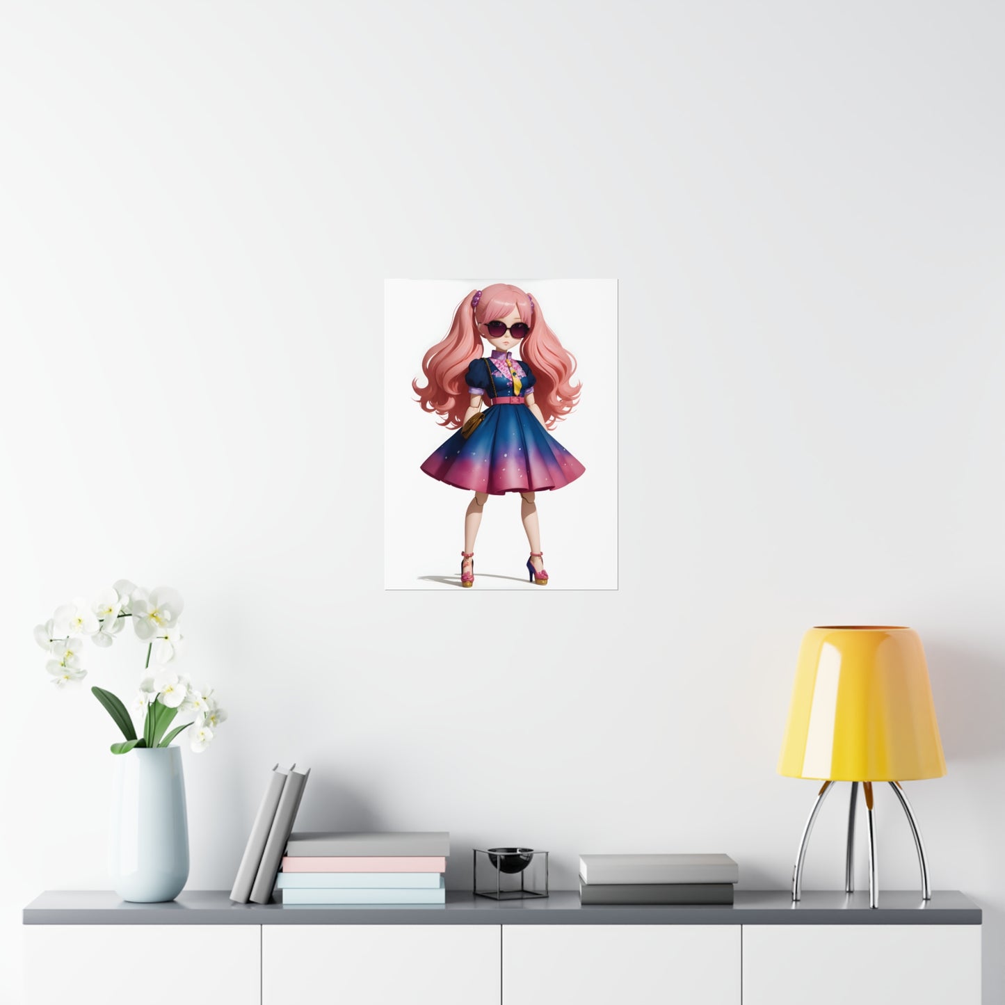 Glamour Pink Doll Poster