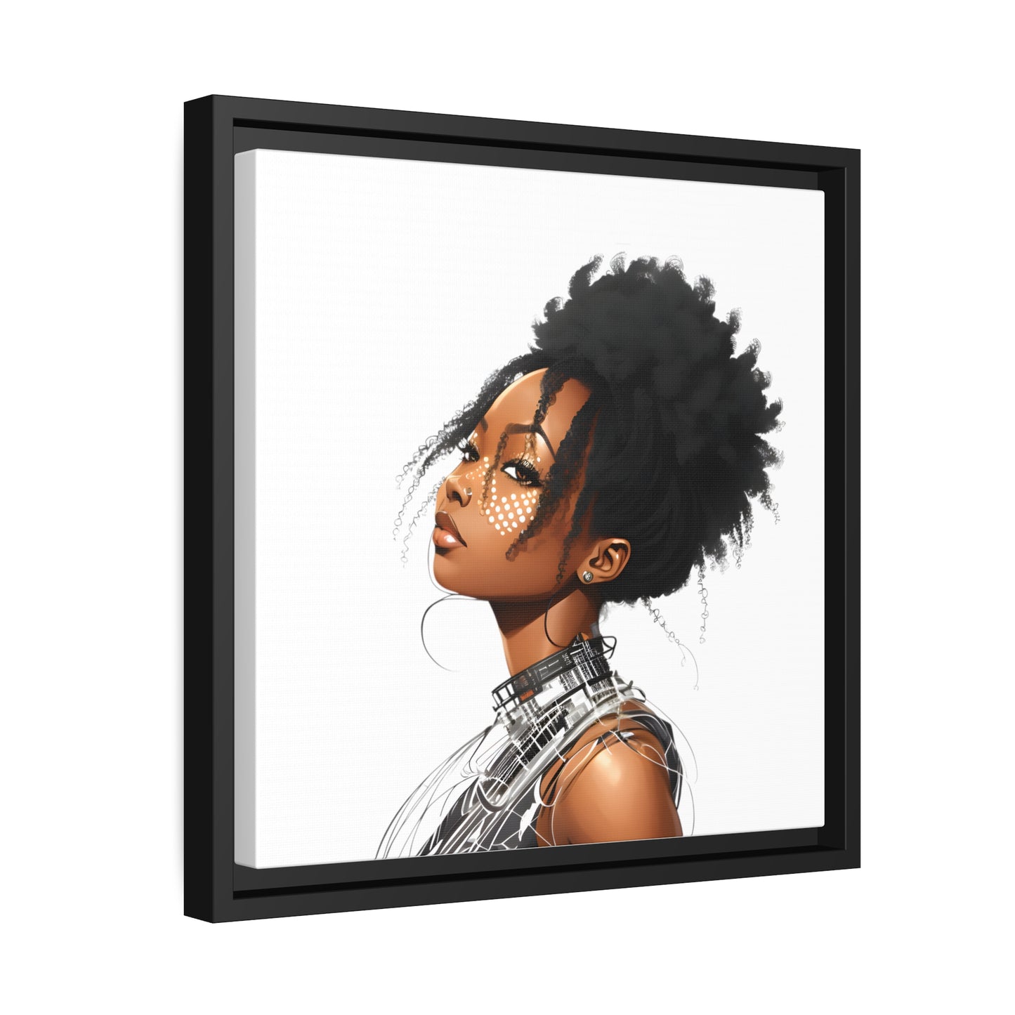 Love Focused Matte Canvas, Black Frame