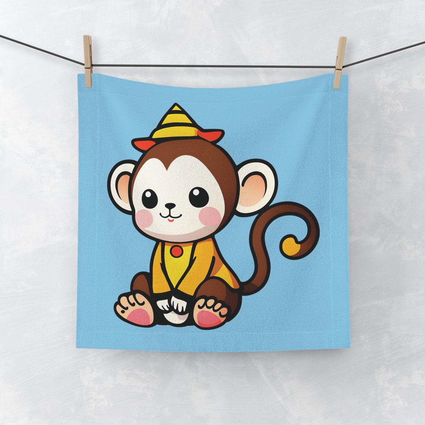 Monkey Party Face Towel