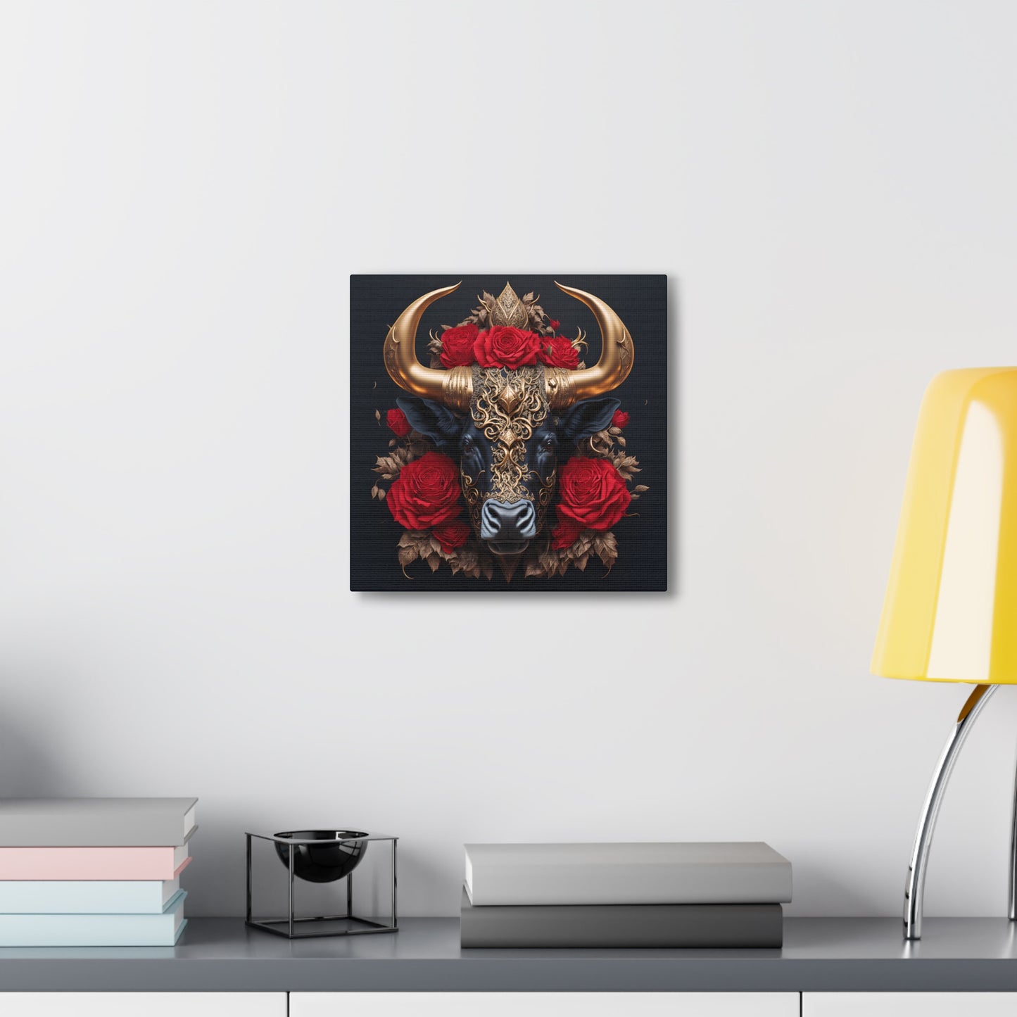 Golden Bull Canvas Gallery Wrap