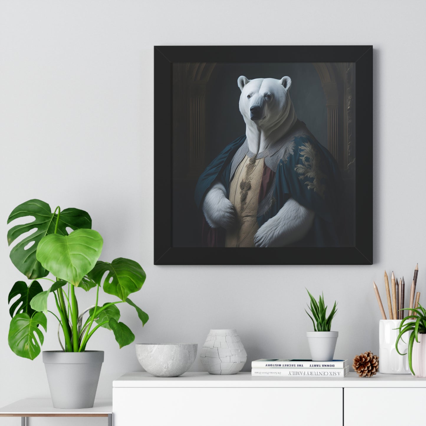 Vintage Polar Bear Framed Print