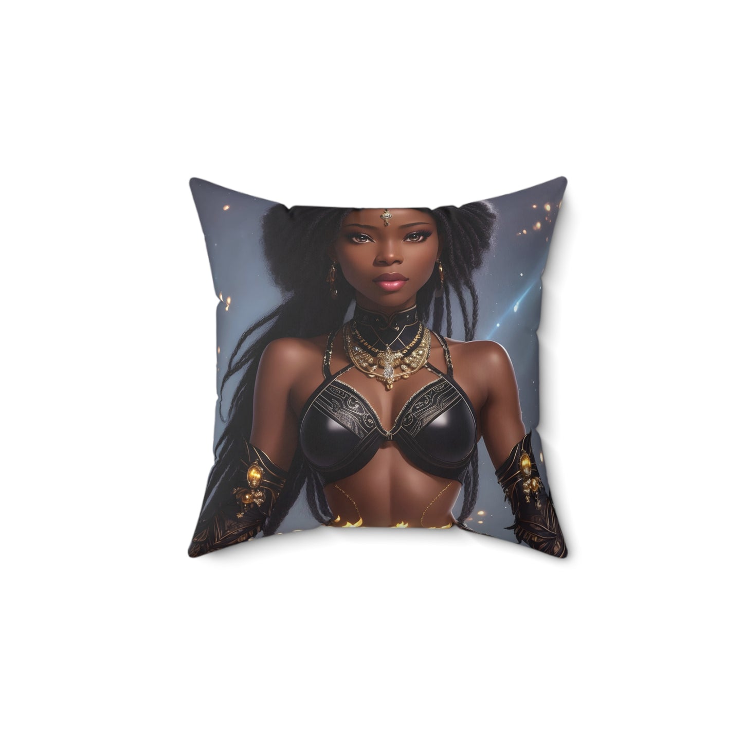 African Princess Square Pillow