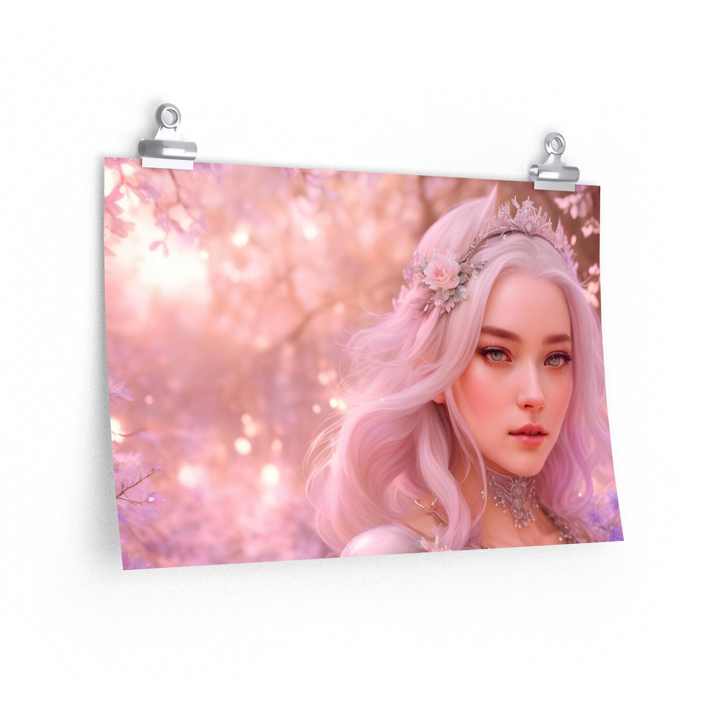 Pink Princess Premium Matte Poster