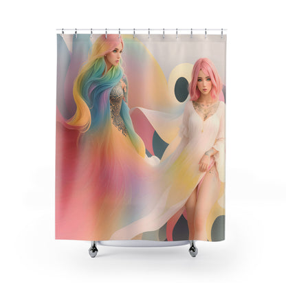 Vivid Fusion Shower Curtain
