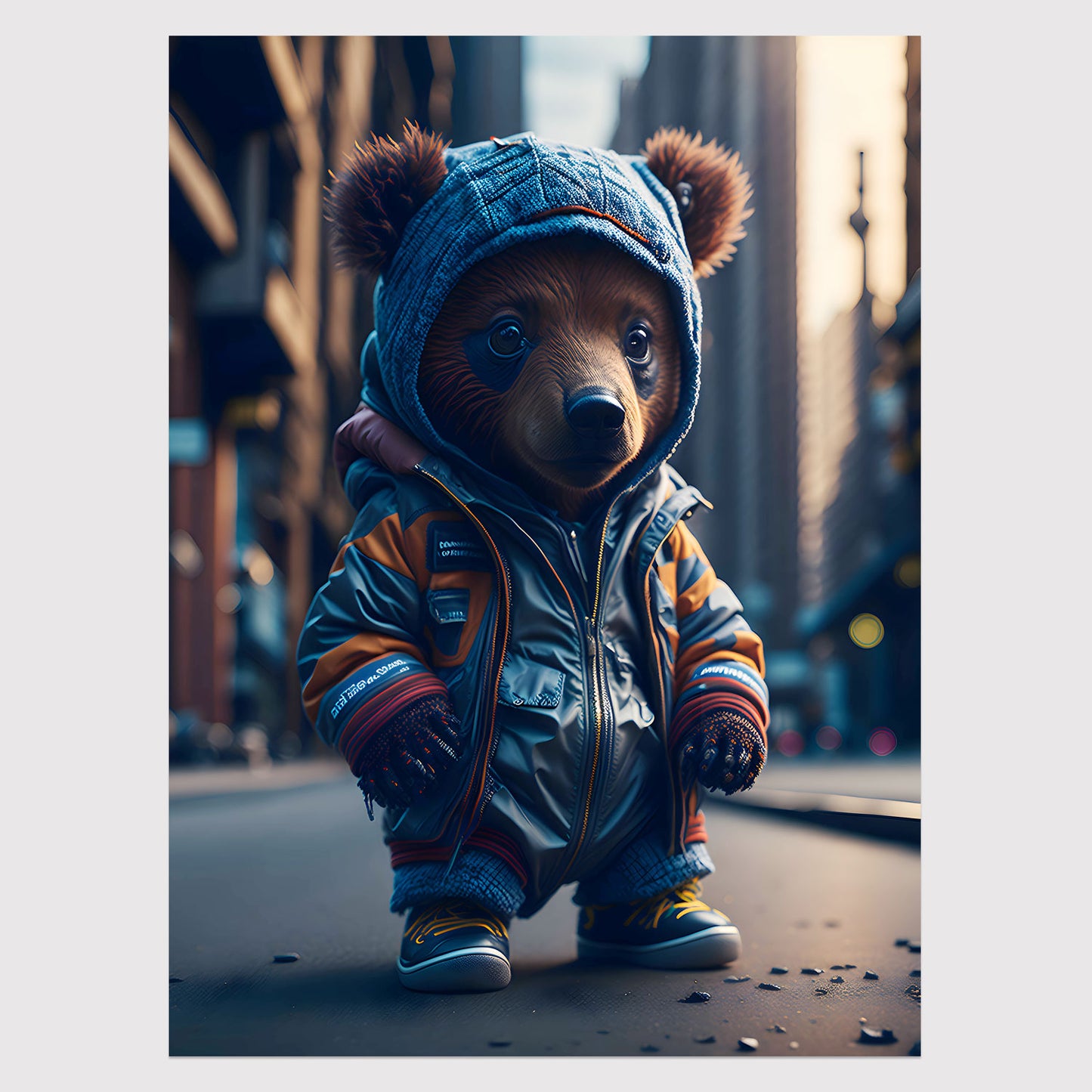 City Bear Poster