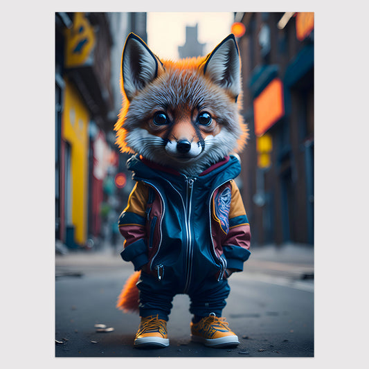 City Fox Poster