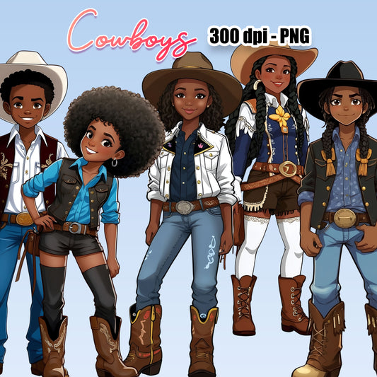 Cowboys Cowgirls Clipart