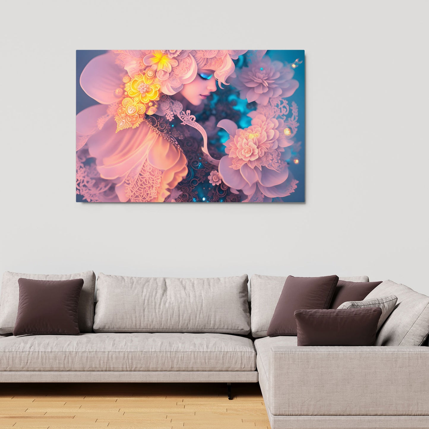 Pink Crystal Metal Princess Metal Poster