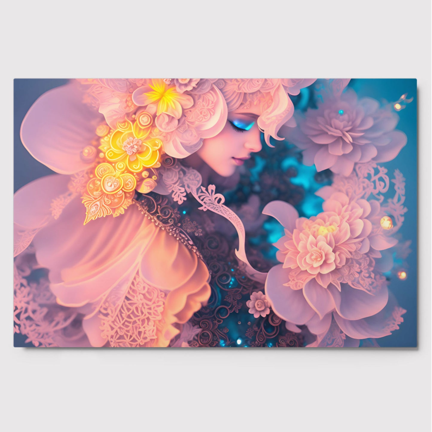 Pink Crystal Metal Princess Metal Poster