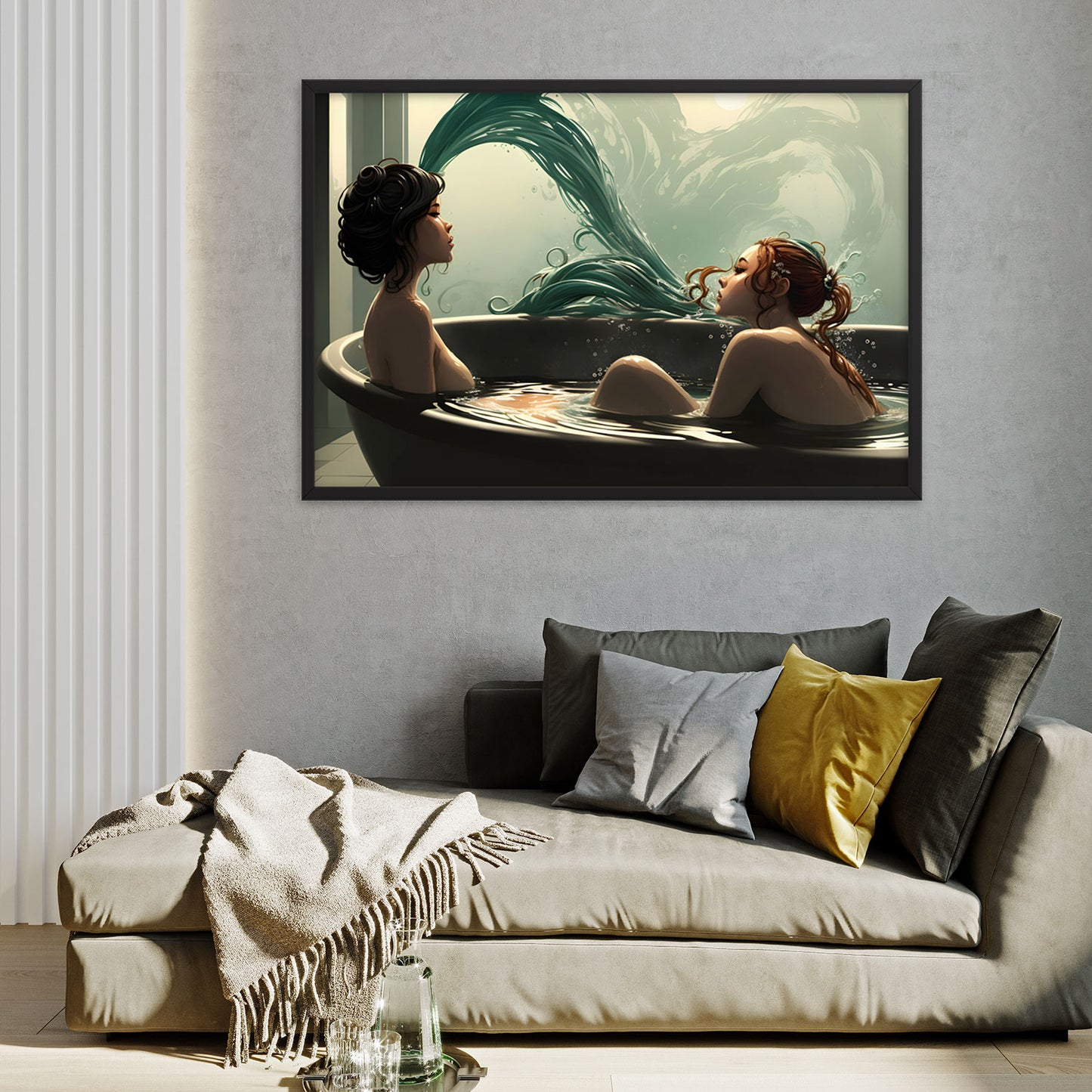 Distant Framed Art Print