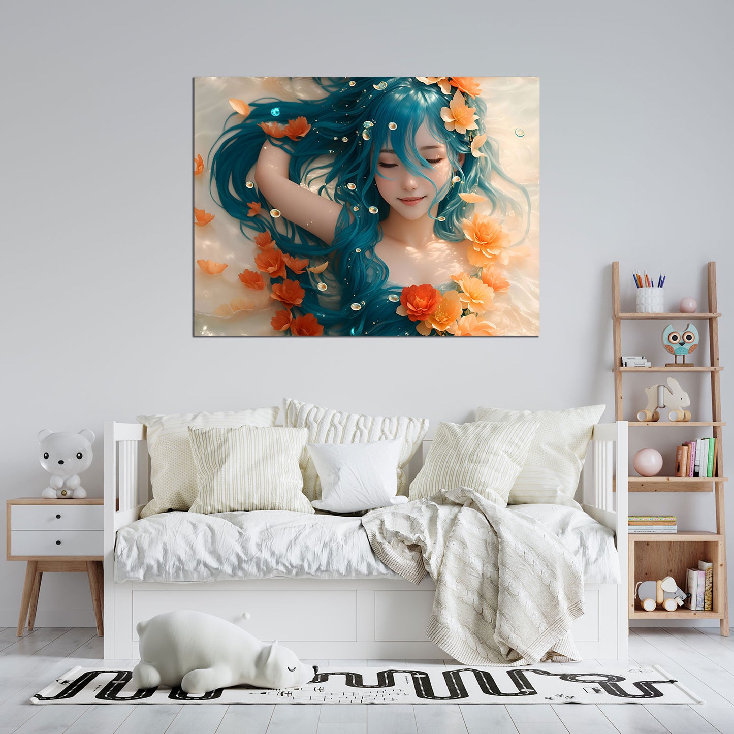 Emerald Lillies Poster