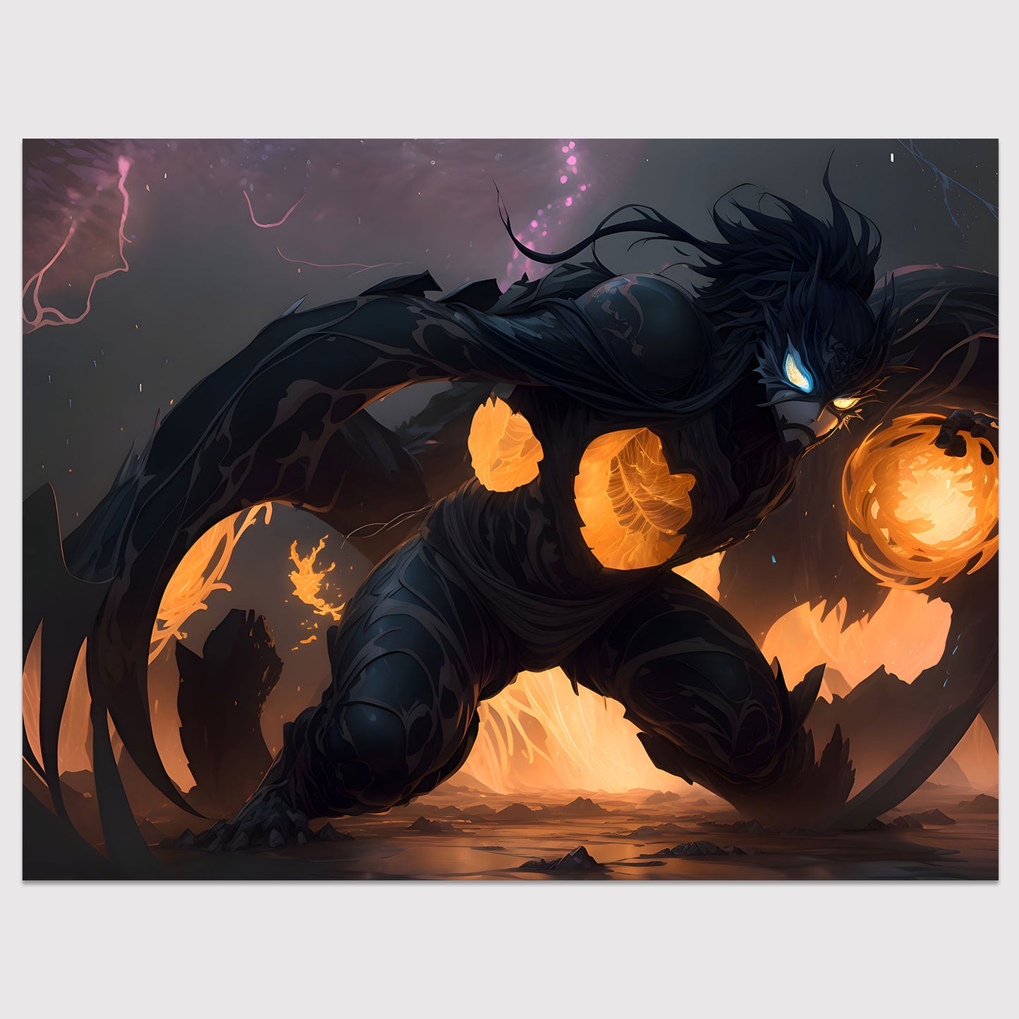 Fire Below Digital Art Print