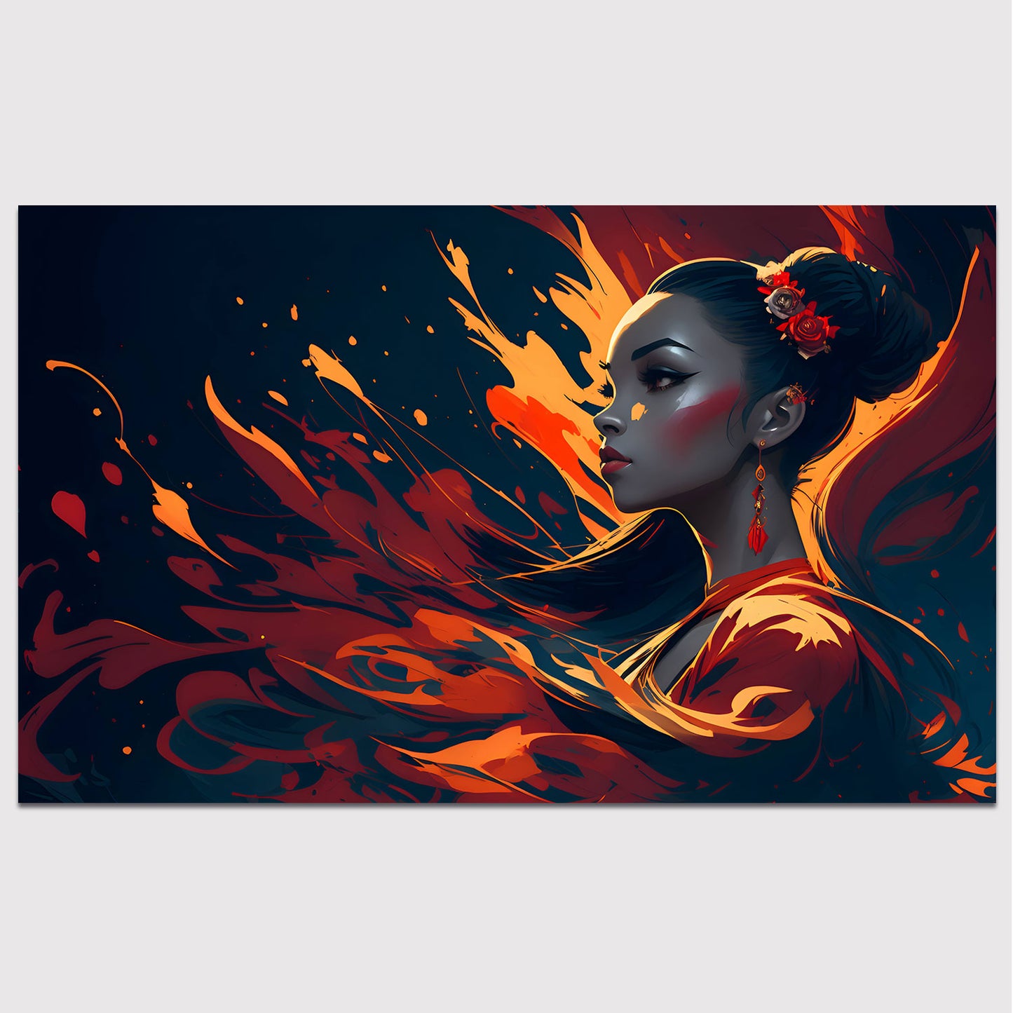 Fluid Emotions Metal Poster