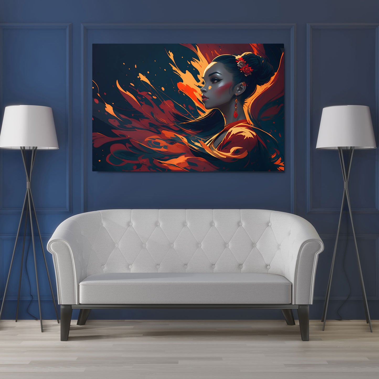 Fluid Emotions Metal Poster