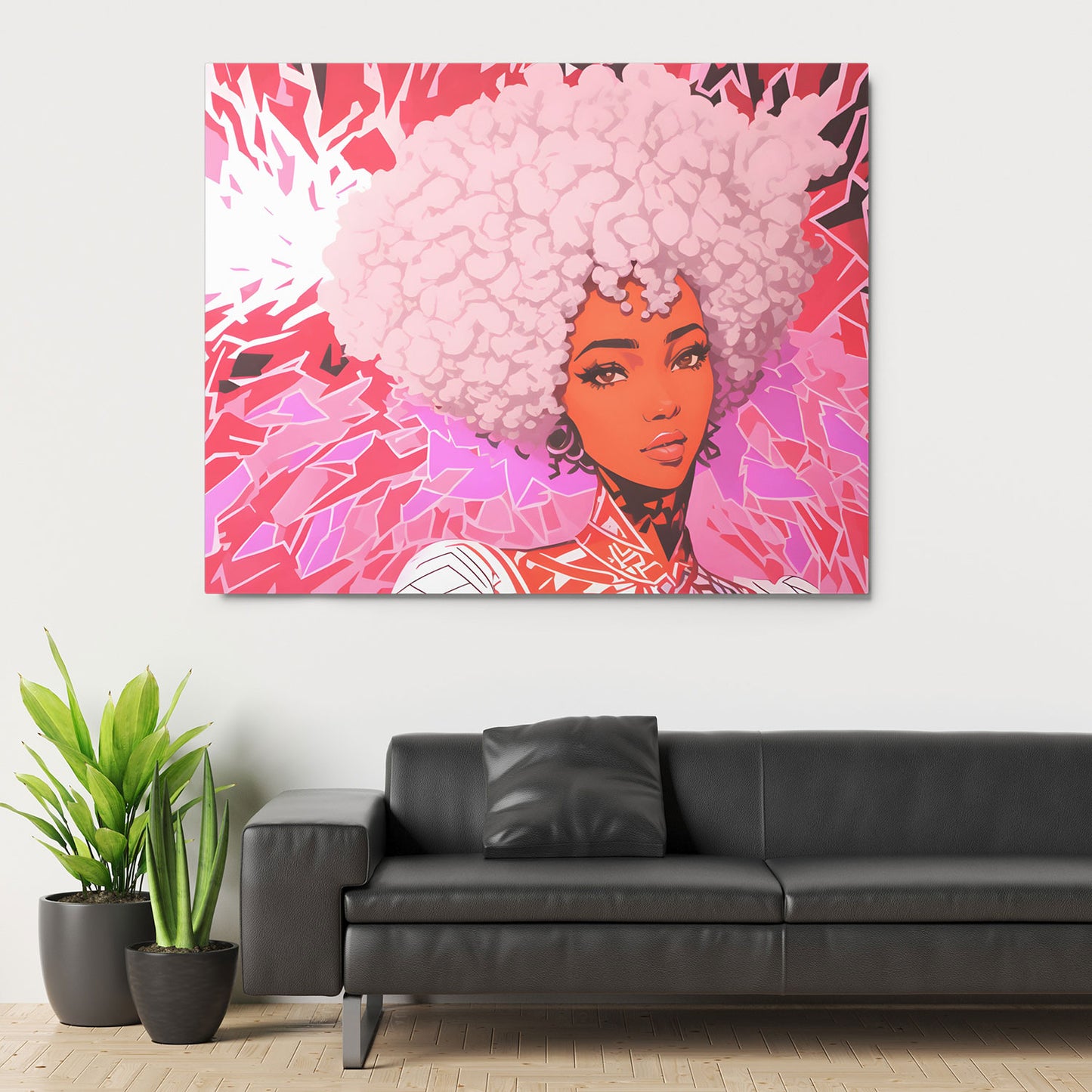 Happy Pink Metal Poster