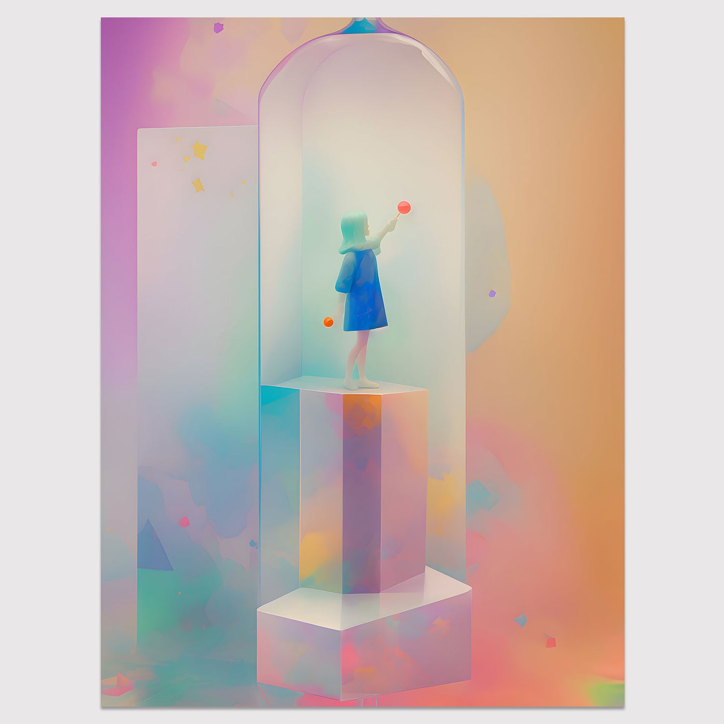 Relativity Digital Art Print