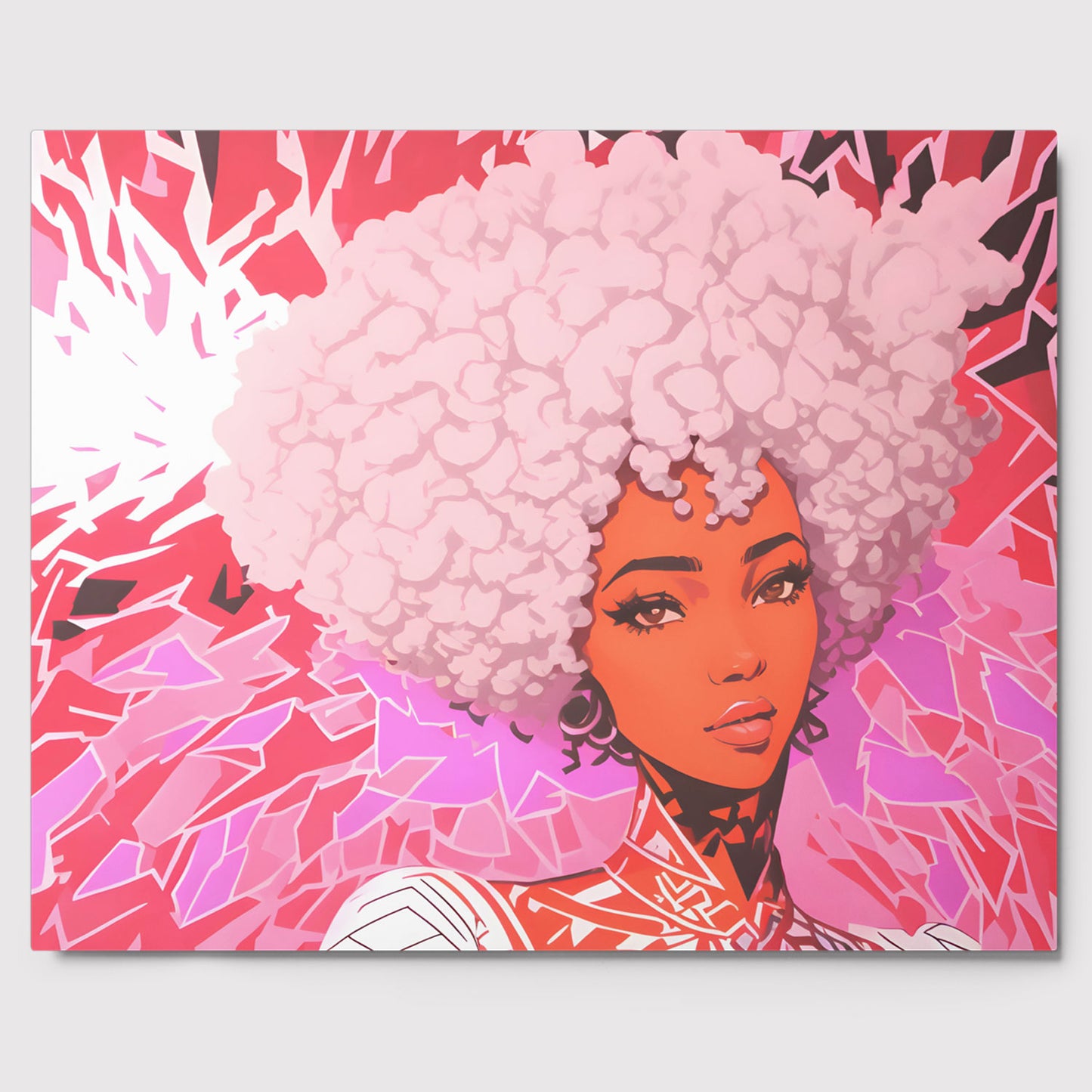 Happy Pink Metal Poster