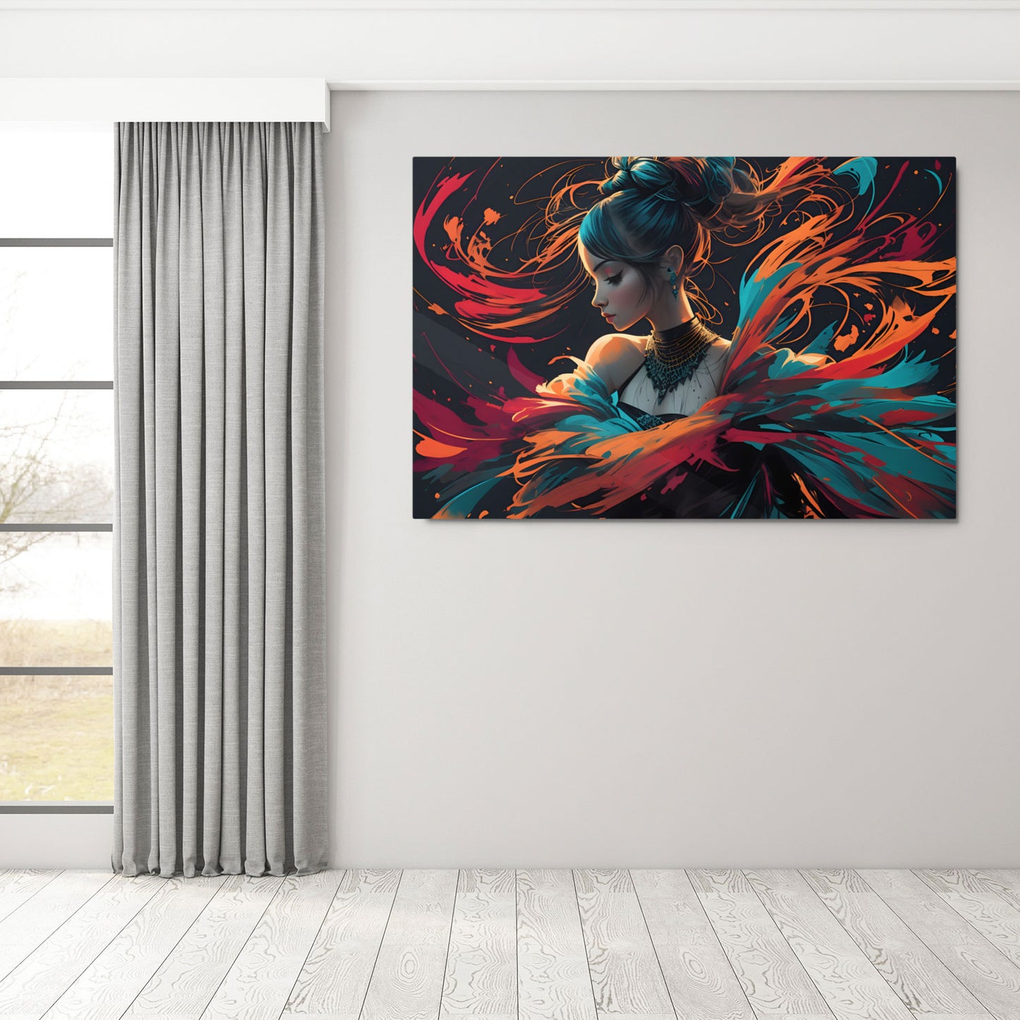Ribboned Hues Metal Poster
