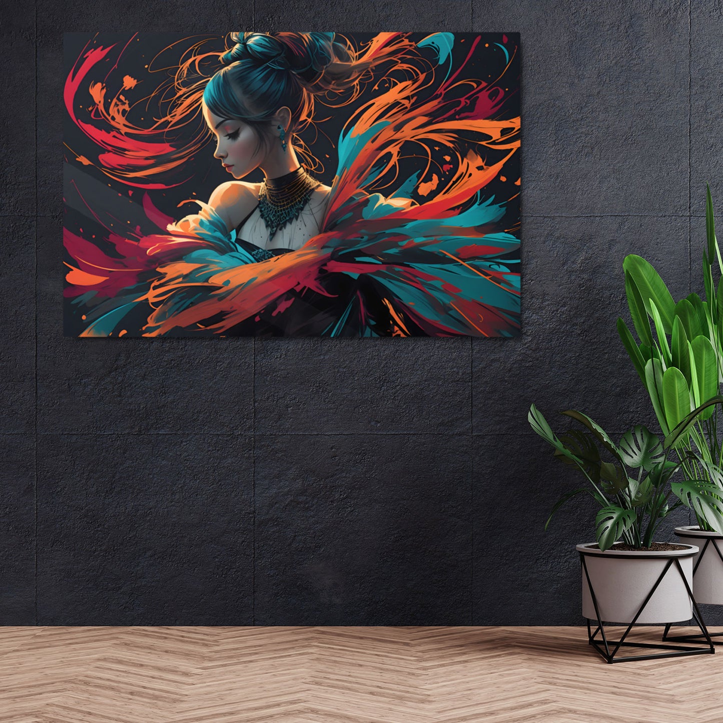 Ribboned Hues Metal Poster