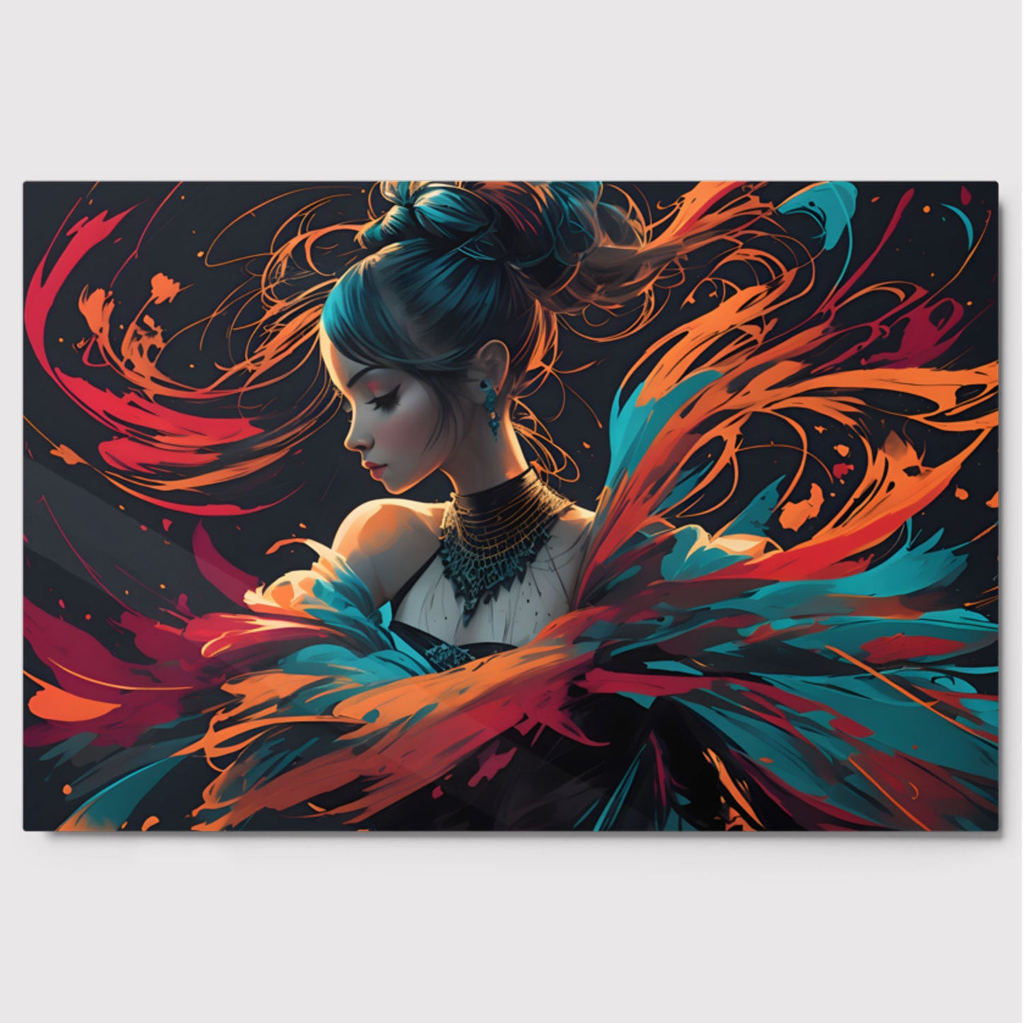 Ribboned Hues Metal Poster