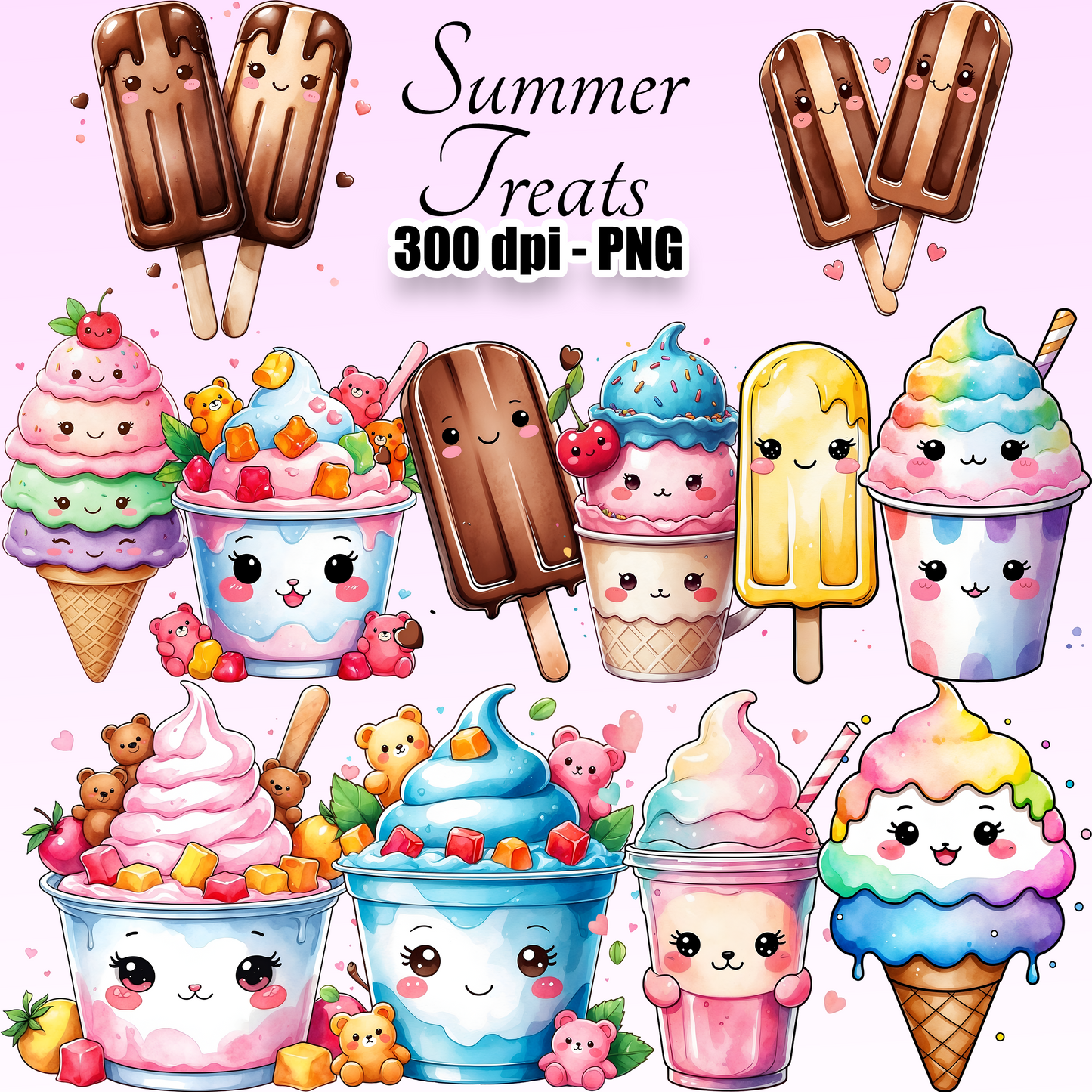 30 Summer Treats Clipart