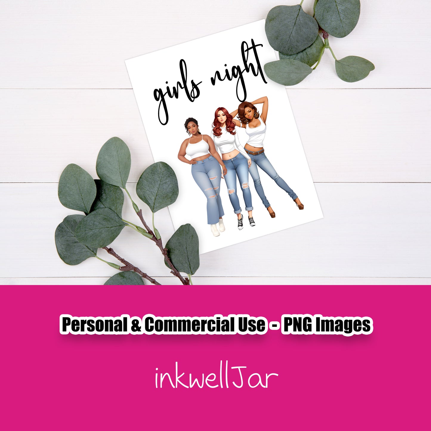 18 Denim girl clipart