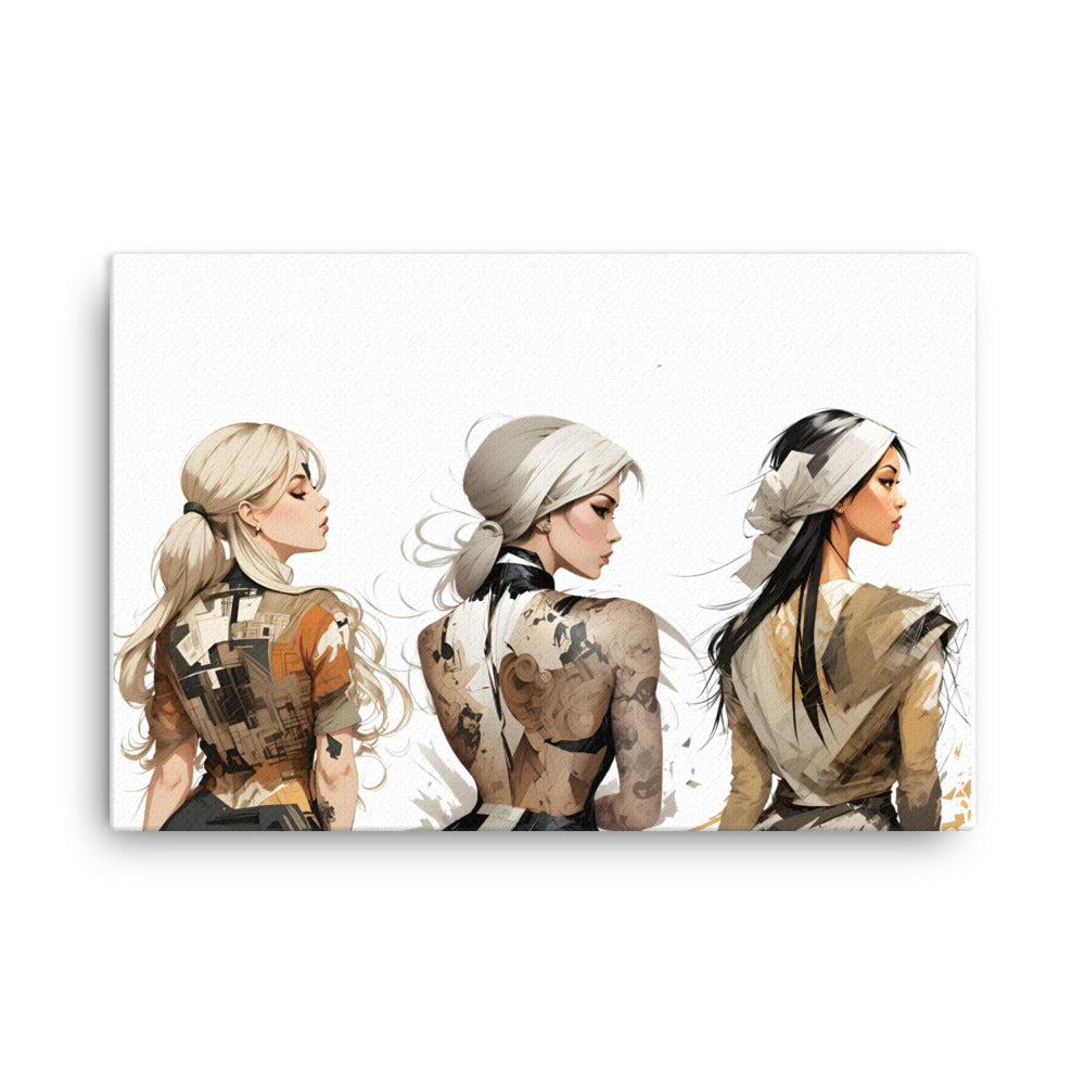 Trio Canvas Print