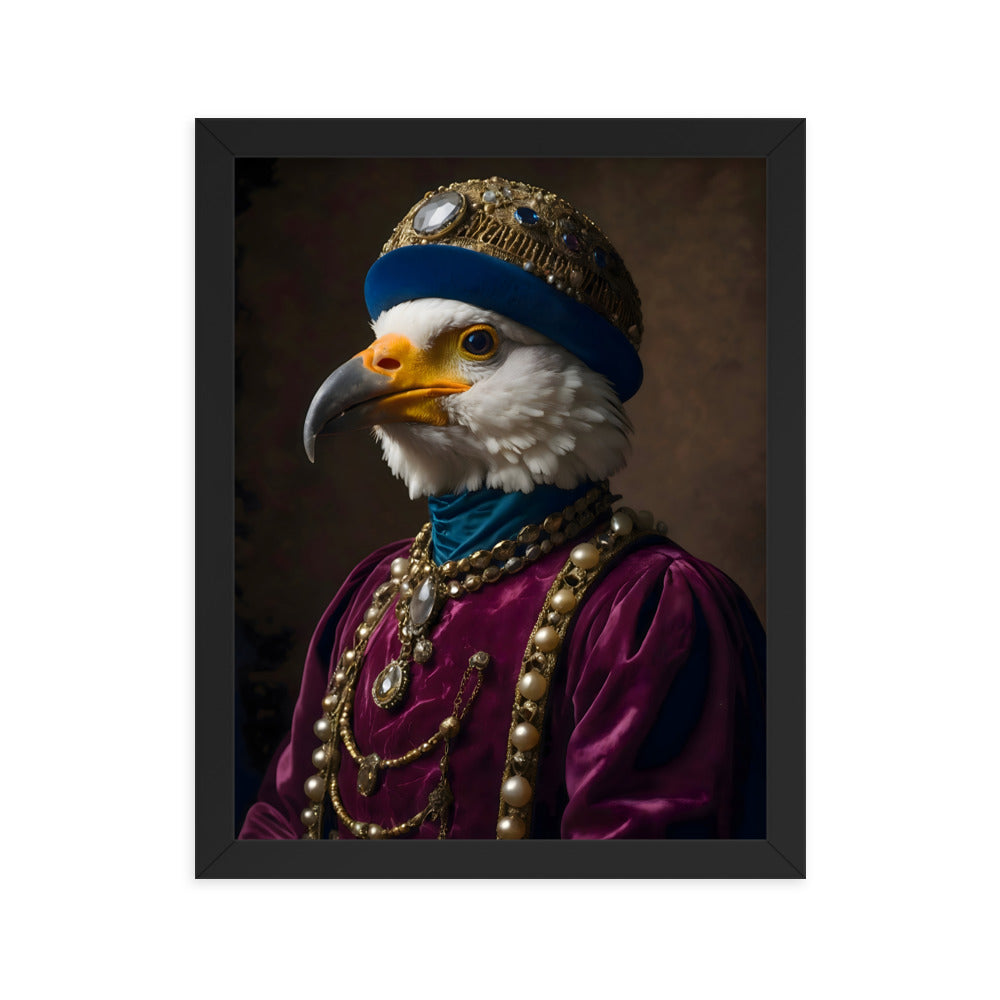 Plumed Patrician Framed Art Print