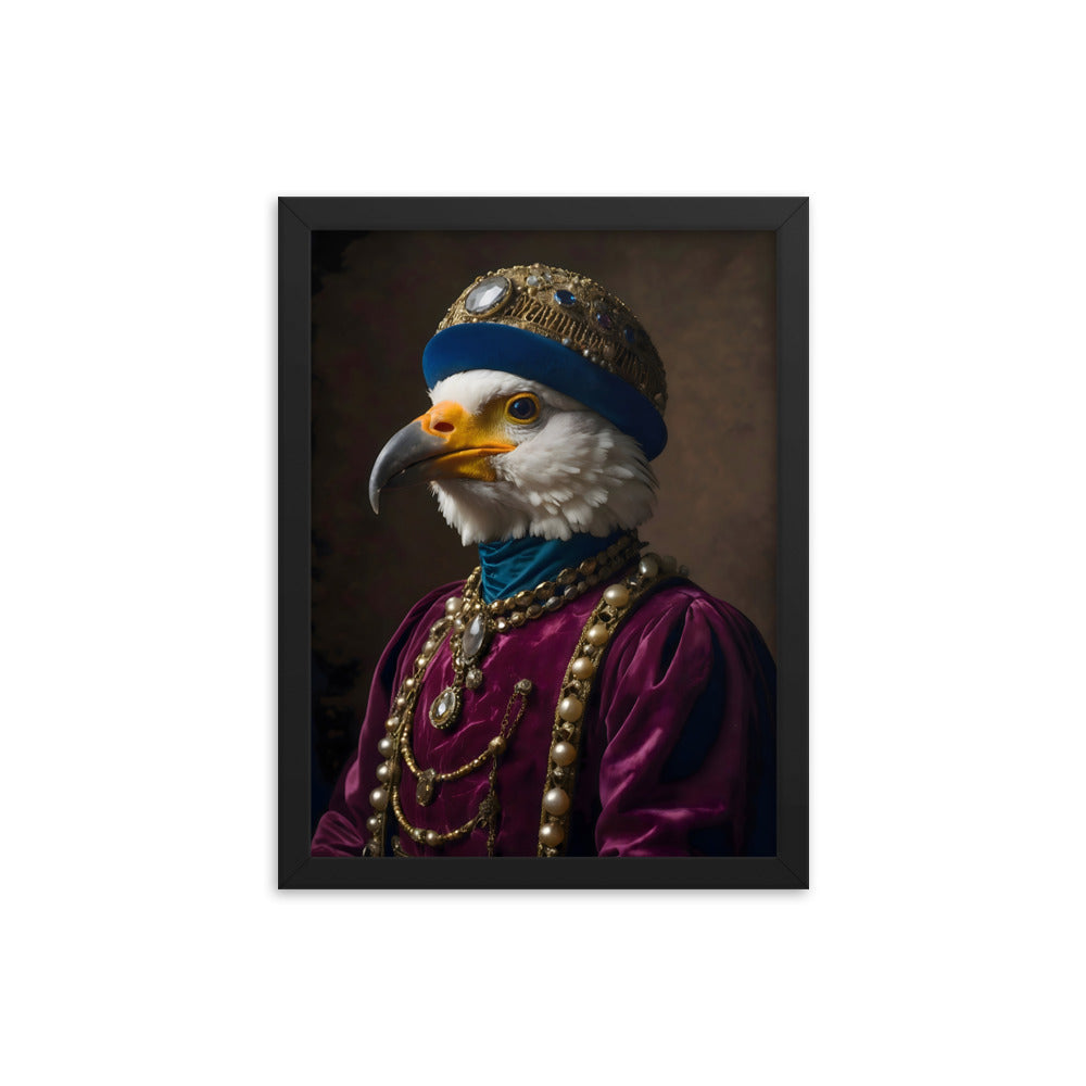 Plumed Patrician Framed Art Print