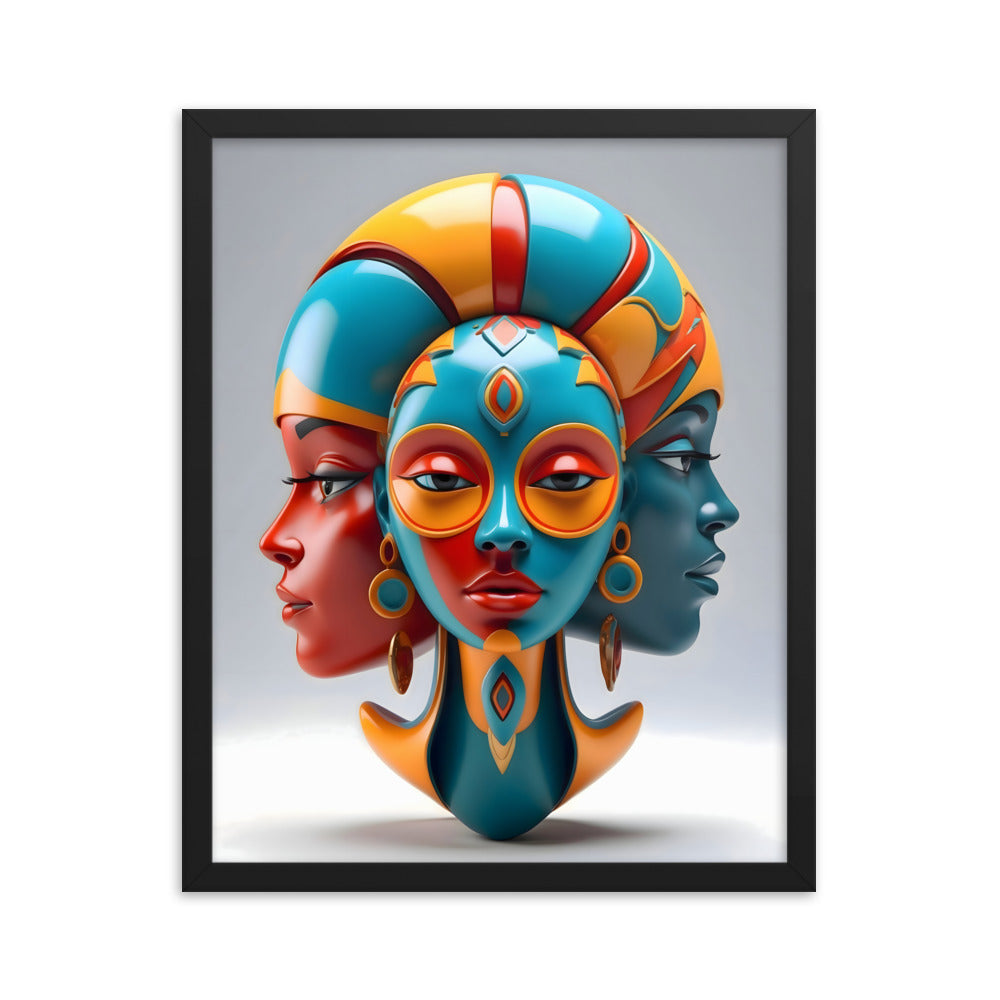 Tazama Portraits Framed Art Print