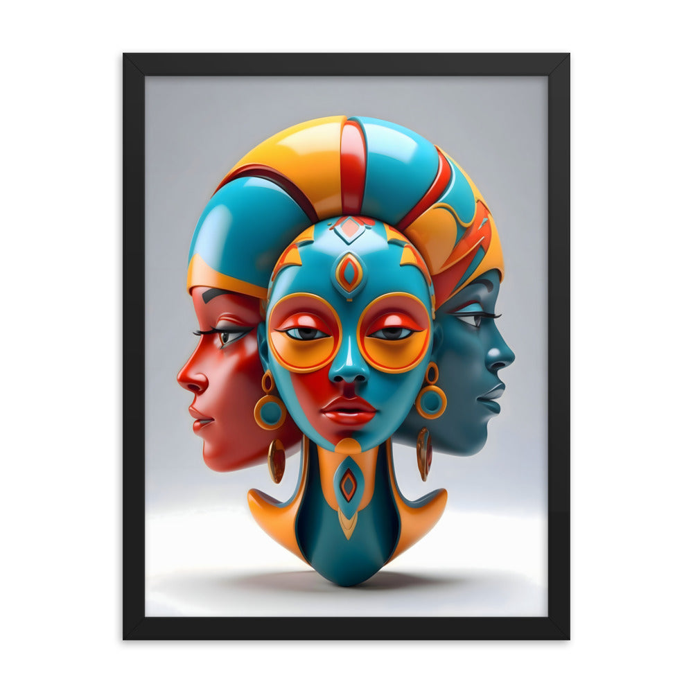Tazama Portraits Framed Art Print