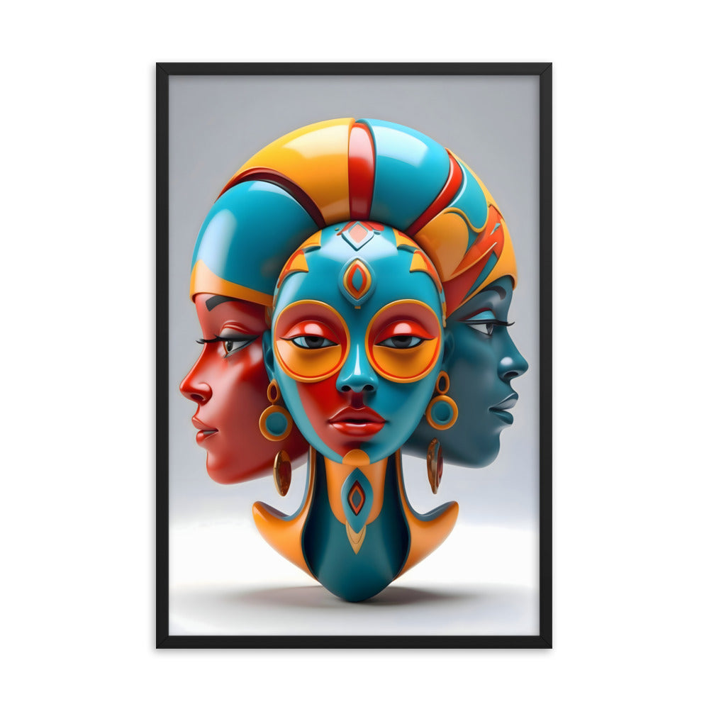 Tazama Portraits Framed Art Print