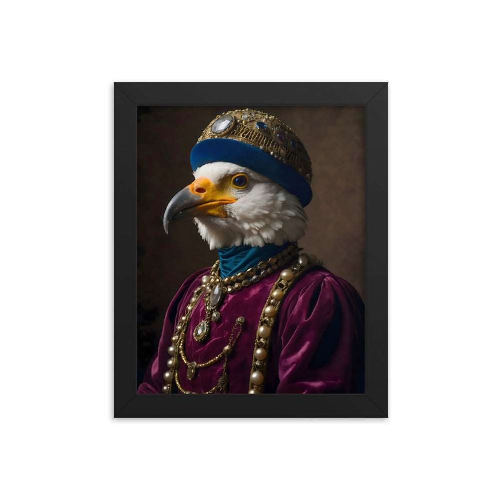 Plumed Patrician Framed Art Print