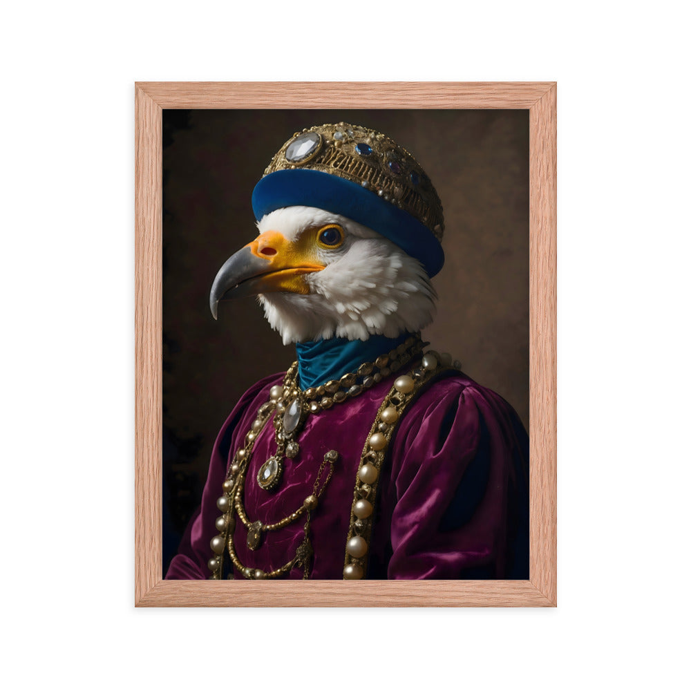 Plumed Patrician Framed Art Print