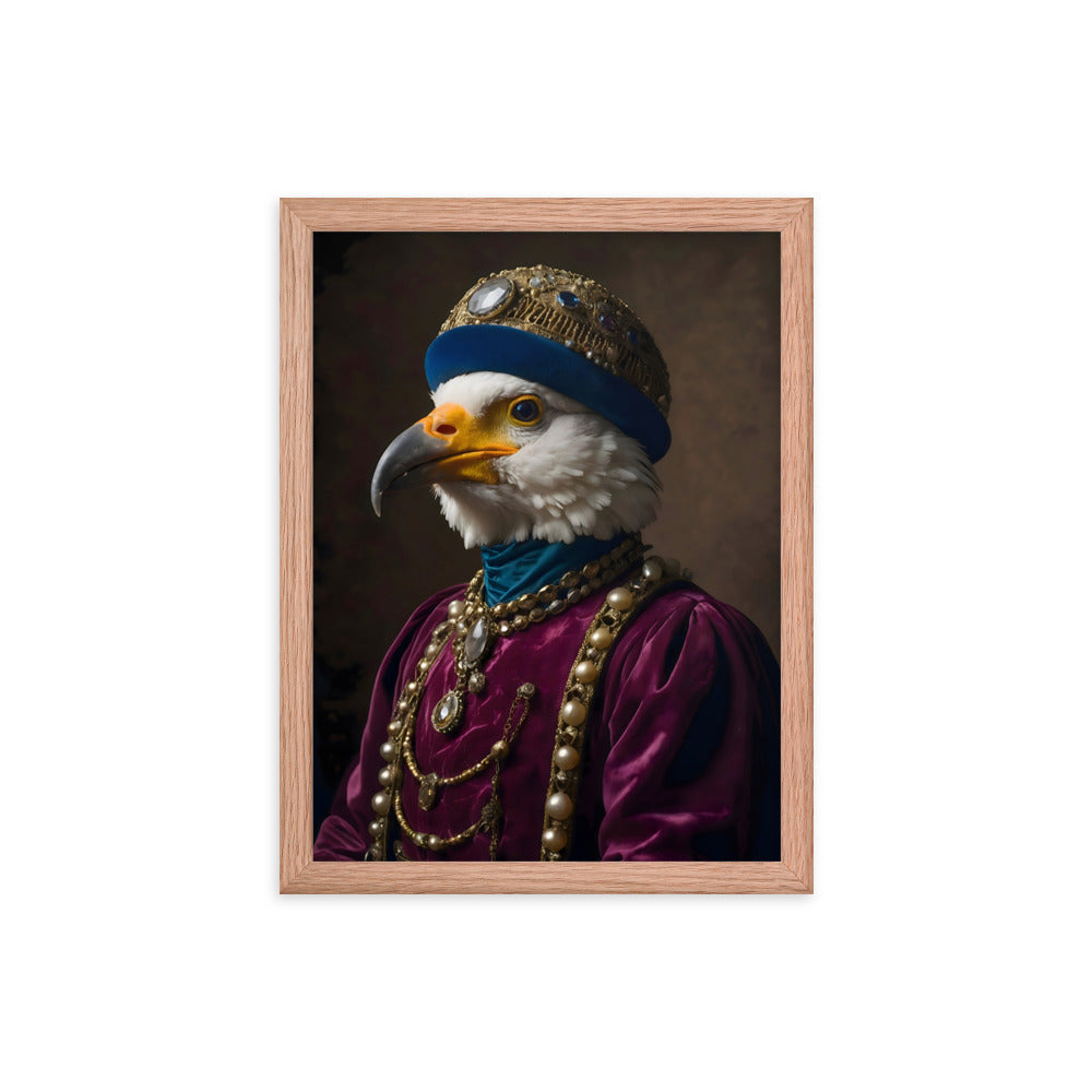 Plumed Patrician Framed Art Print