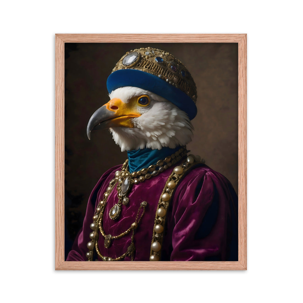 Plumed Patrician Framed Art Print
